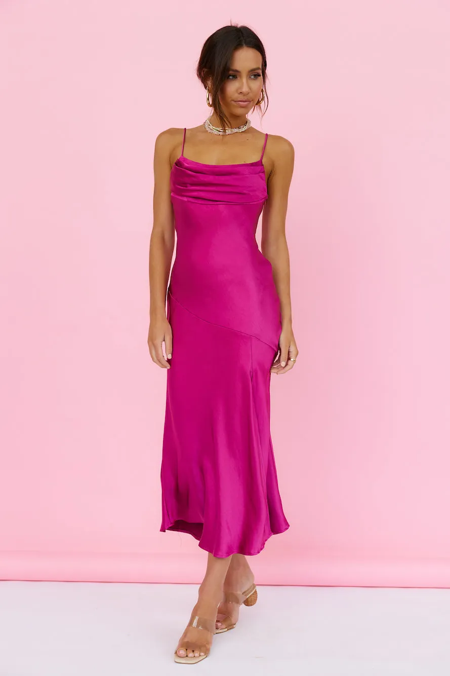 Burning Bright Maxi Dress Fuchsia