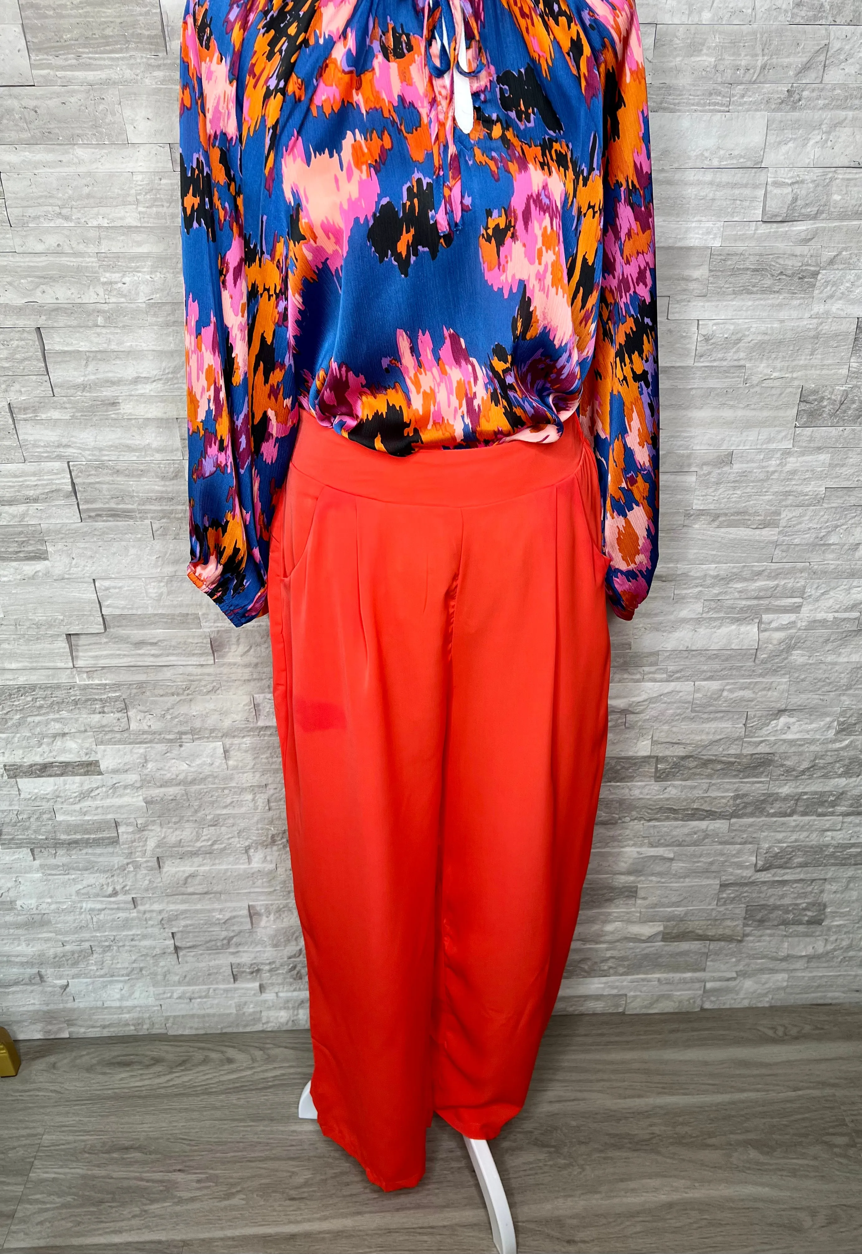 HIGH WAIST WIDE LEG PANTS